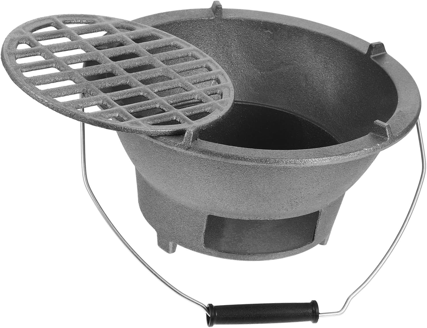 HANABASS Japanese Style Cast Iron Grill Stove Portable Furnace Barbecue Stove Griddle for Outdoor and Indoor Use