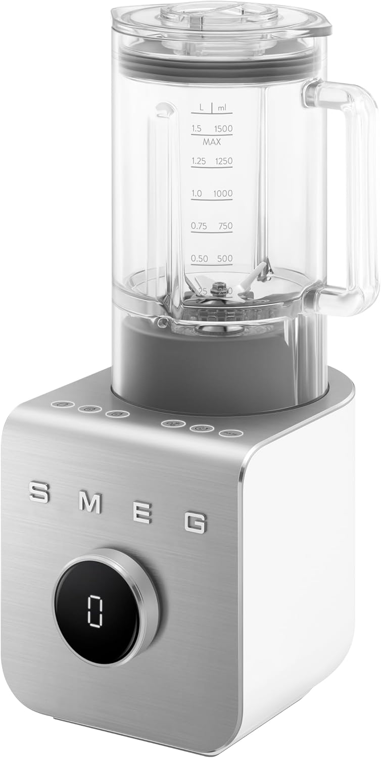 SMEG BLC01 Professional High-Performance Blender – 1.5L Tritan™ Jug, 9 Speed Settings, Stainless Steel Blades, Modern Design, Powerful 1250W Motor for Smoothies, Soups & More