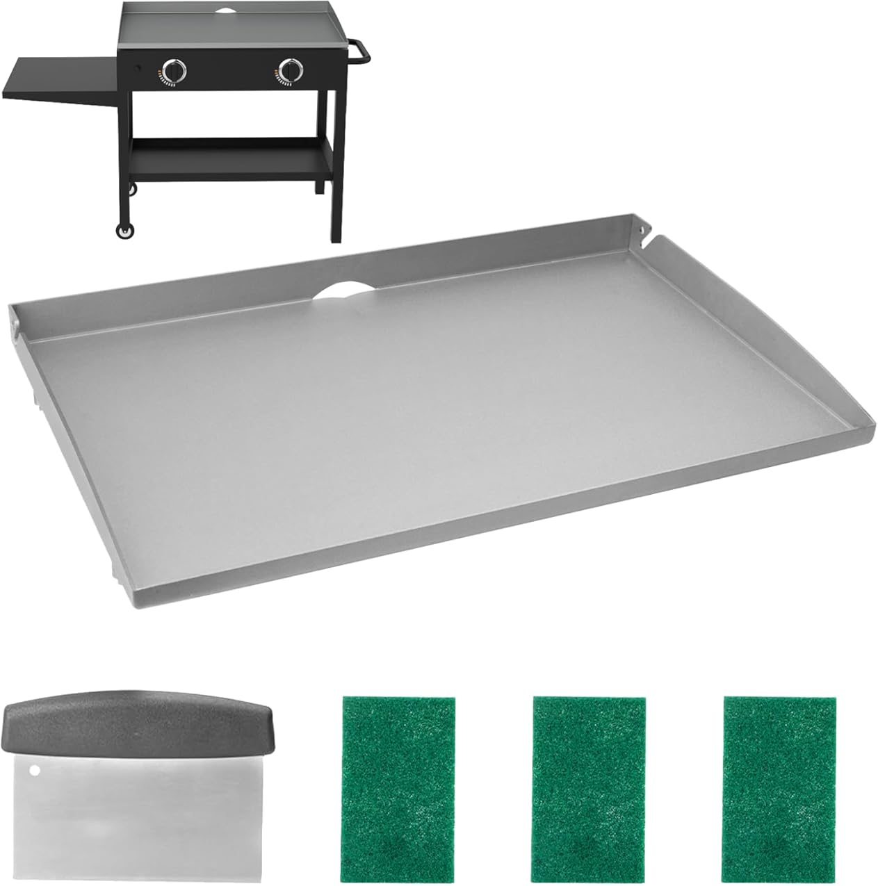 Flat Top Griddle for Blackstone 28 Inch Griddle, Plate Pan Replacement with Tool Kit for Blackstone 28