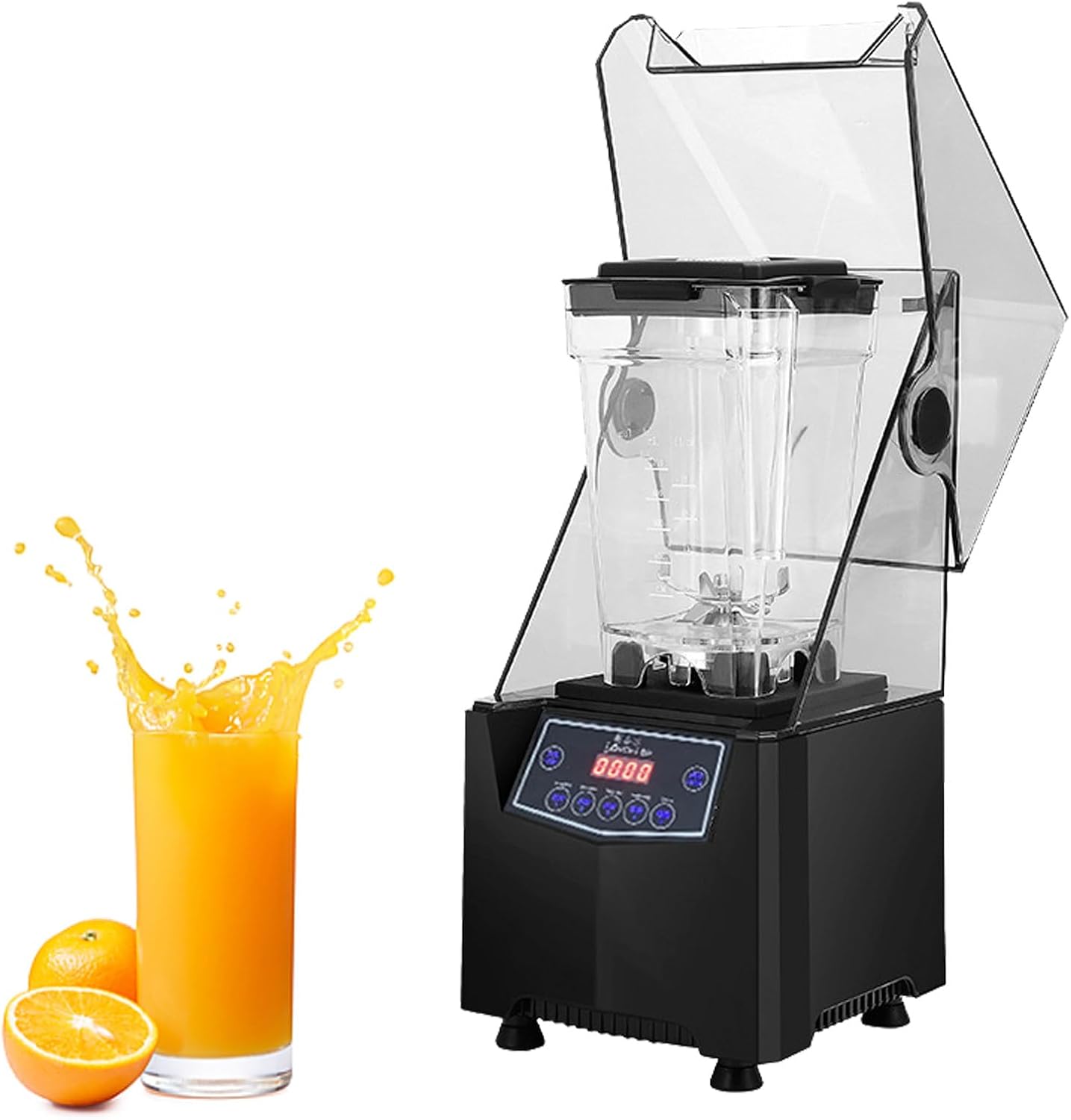 Commercial Blender Smoothie Maker,2L Electric Stand Mixer Blade Ice Crusher with Sound Enclosure,5 Presets,Silent Broken Wall Cooking Machine,For Smoothie, Fruits