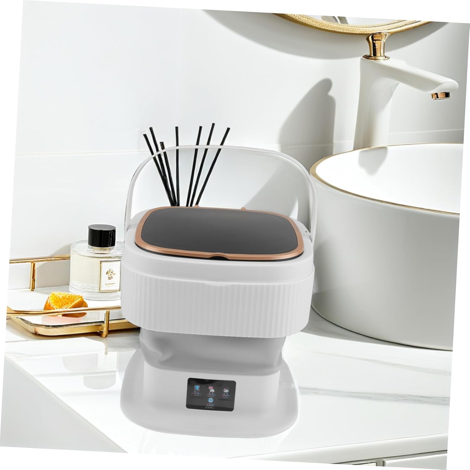 Uonlytech Portable Mini Washing Machine Dryer Compact Washer for Clothes Socks and Underclothes for Apartments and Travel