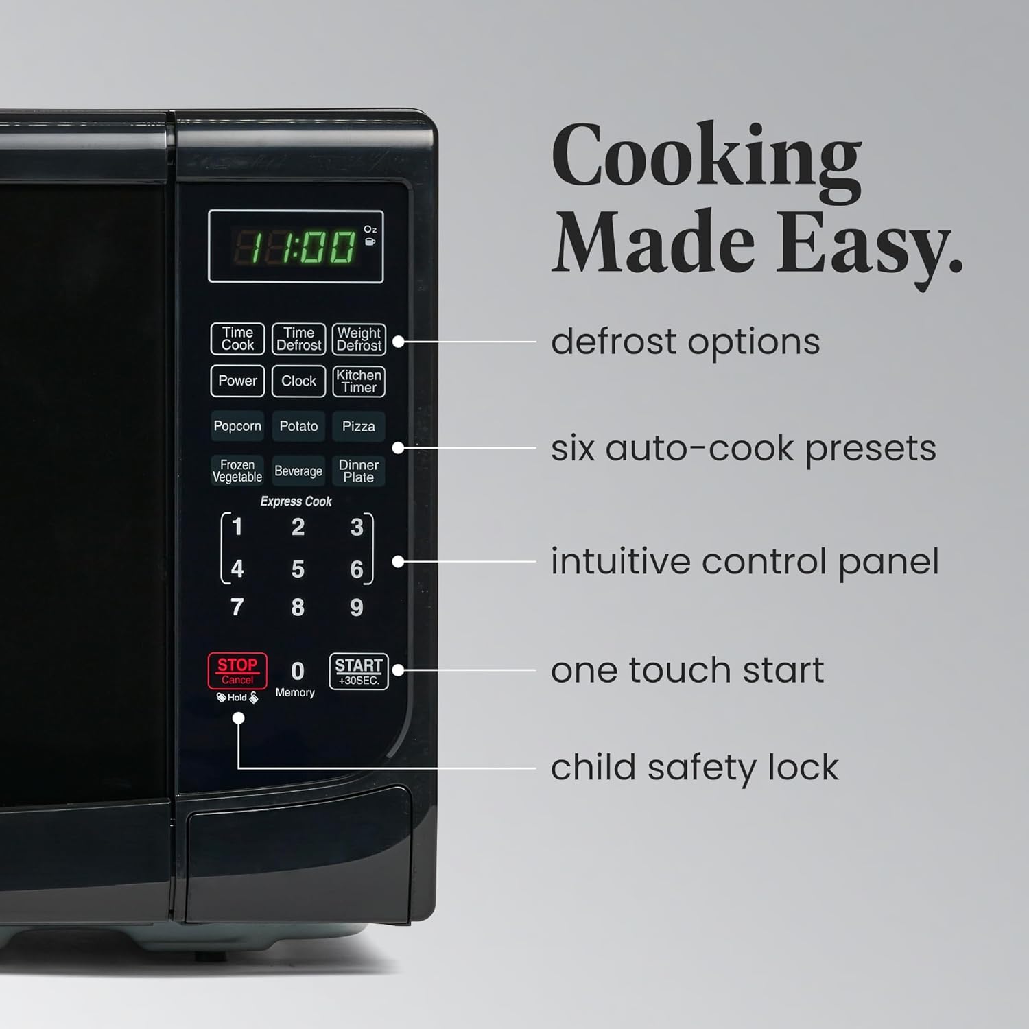 Farberware Countertop Microwave 700 Watts & Countertop Microwave 700 Watts, 0.7 cu ft - Microwave Oven With LED Lighting and Child Lock - Perfect for Apartments and Dorms - Easy Clean Stainless Steel