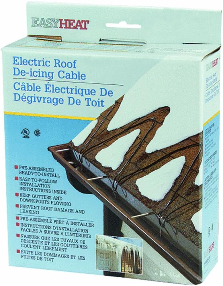 Easy Heat ADKS-400 80-Foot Roof Snow De-Icing Kit Pack of 2