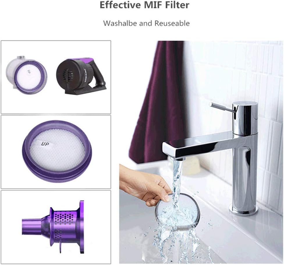 Cordless Vacuum Cleaner 2 in 1 Handheld Stick Vacuum with LED Motorized Brush 8000Pa Strong Suction Lightweight Handheld Upright Vacuum Cleaner for Hard Floor Carpet Pet