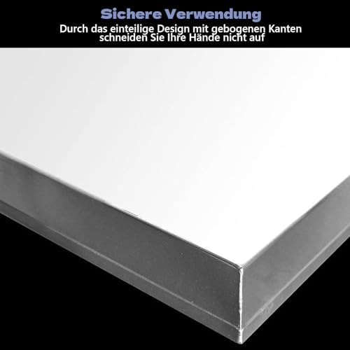 Stainless Steel Washing Machine Drain Pan, 0.8mm Drip Tray for Laundry & Living Room Floor Protection, Durable Leak-Proof Water Catcher, Essential Appliance Accessory