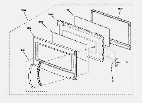 Handle White Compatible with GE Microwave WB15X24436