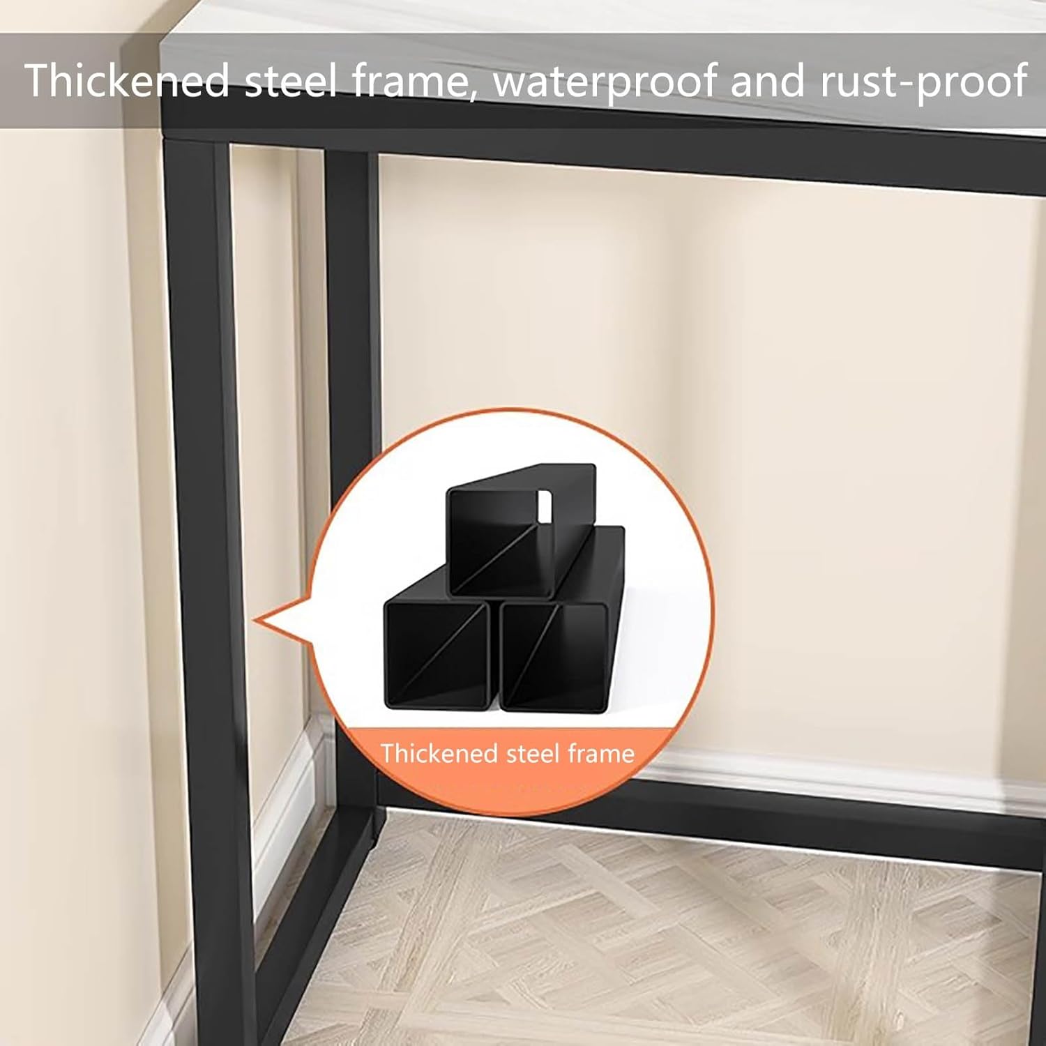 Generic Sweeping Robot Storage Rack, Floor-standing Living Room Fish Tank Rack Base Small Apartment Sofa Side Table Water Dispenser Square Table(Natural,19.7x15.7x20.9in)