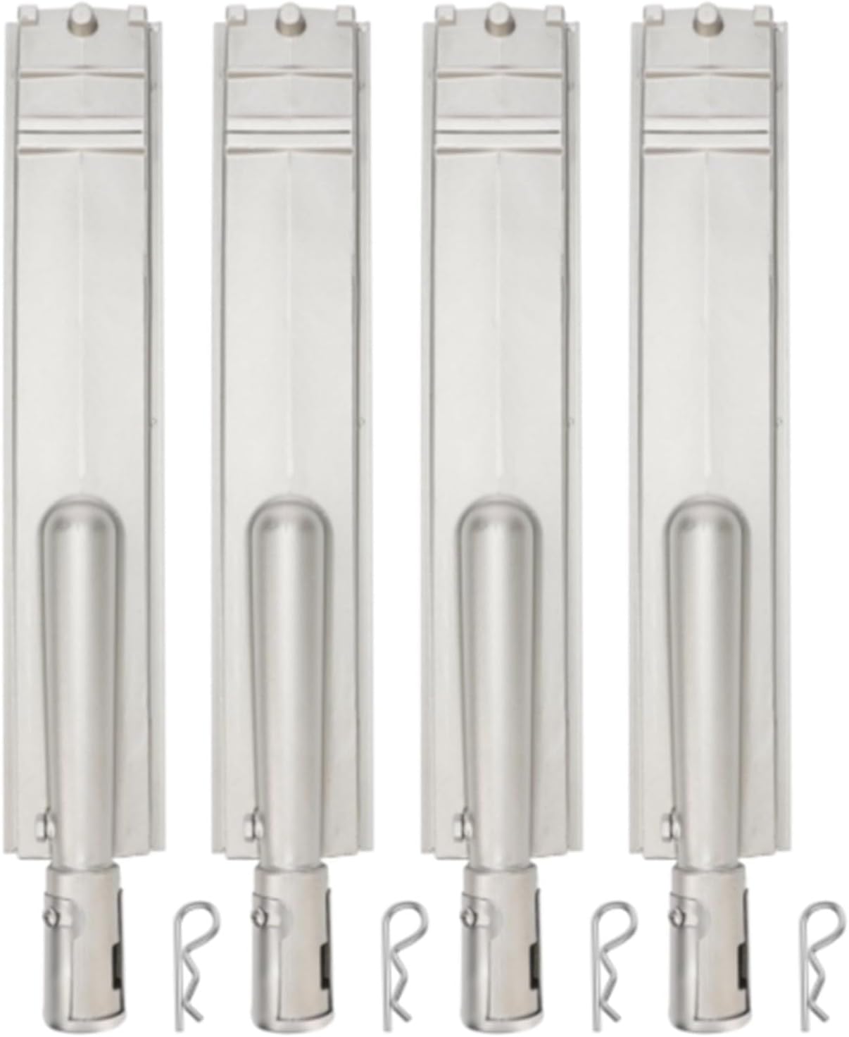 304 Stainless Steel BBQ Grill Burner 16 X 3.1 X 2.1 Inch Replacement 16516 26106,Compatible With Propane And Natural Gas,Even Heat Distribution,For Outdoor Cooking(2pcs)