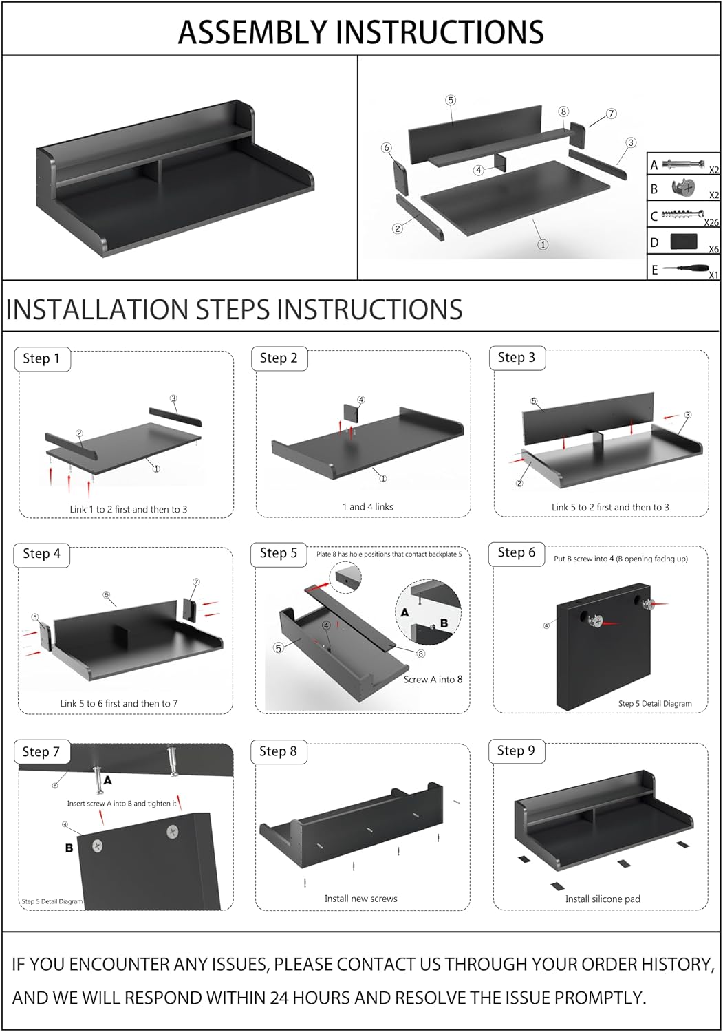 2-Tier Washer Dryer Countertop with 2.75