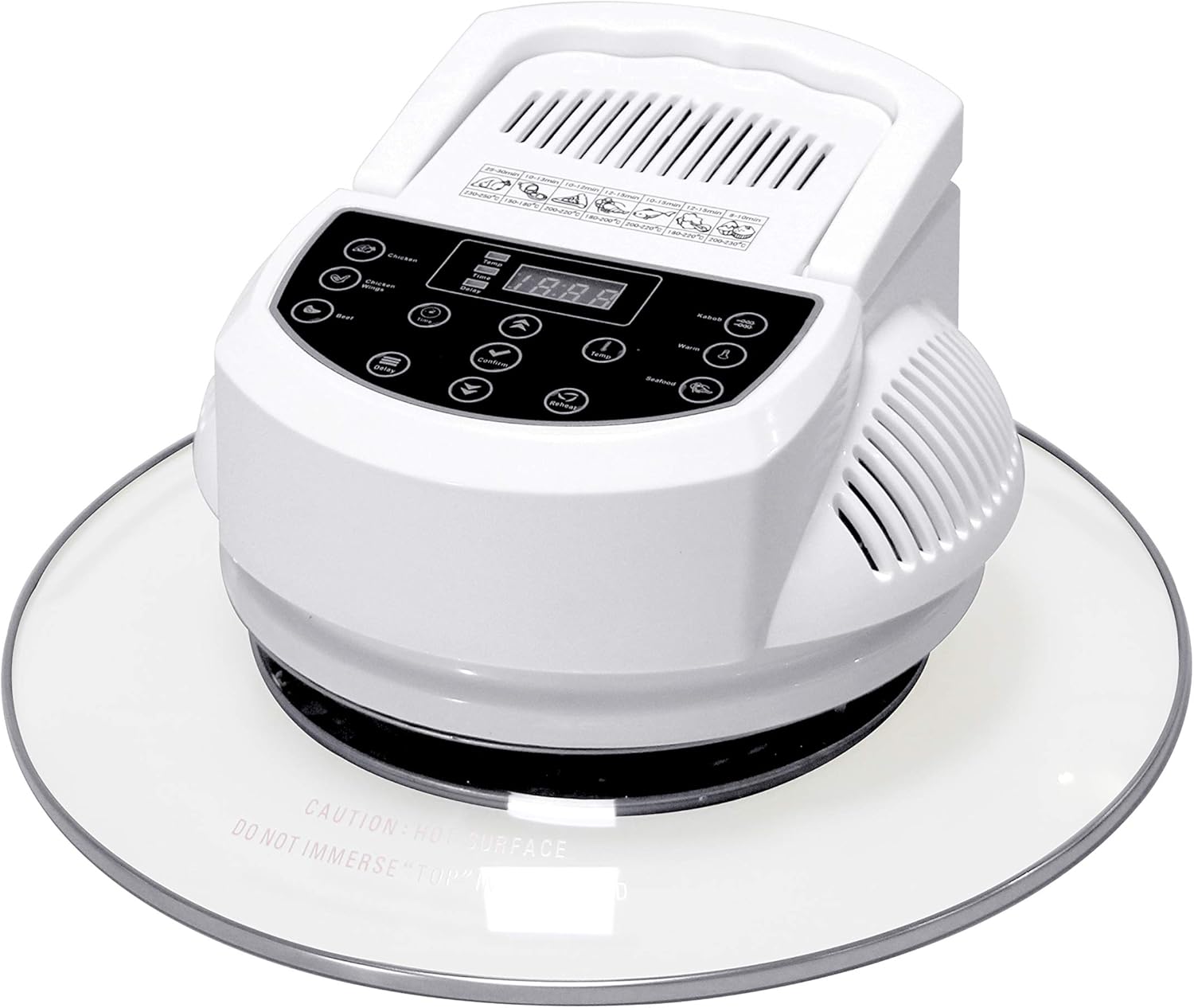 SO-2005A: Digital Convection Oven with Extender Ring and 6 Pre-programmed Settings