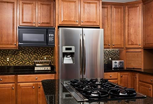 Impecca OM-1600K 1.6 cu. ft. Over-the-Range 30” Microwave Oven 1000 Watts, with Surface Light, 2 Speed Vent System, Touch-pad Controls, Digital Clock, Timer, LED Display and Child Lock, Black