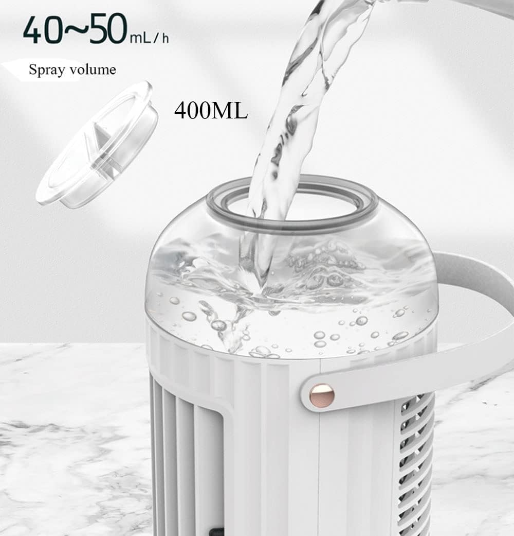 Portable Air Cooler, USB Personal Air Conditioner Fan Small Desktop Cooling Fan with 3 Speeds Humidifier Cooler for Home Room Office (Color : A)