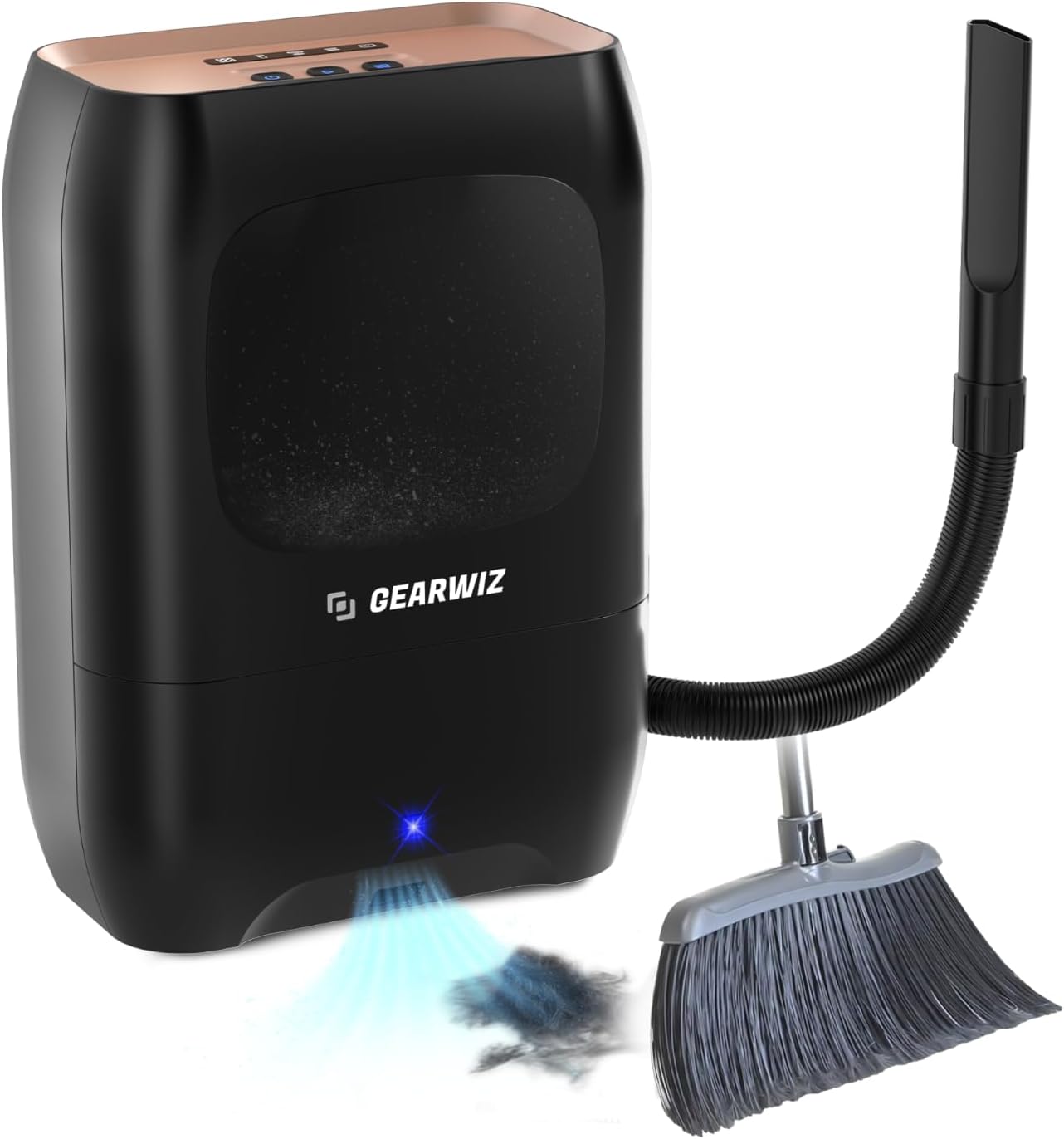Touchless Automatic Electric Vacuum Dustpan with Nozzle Attachment – Hands-Free, Multi-Mode Floor Cleaner for Professional Use