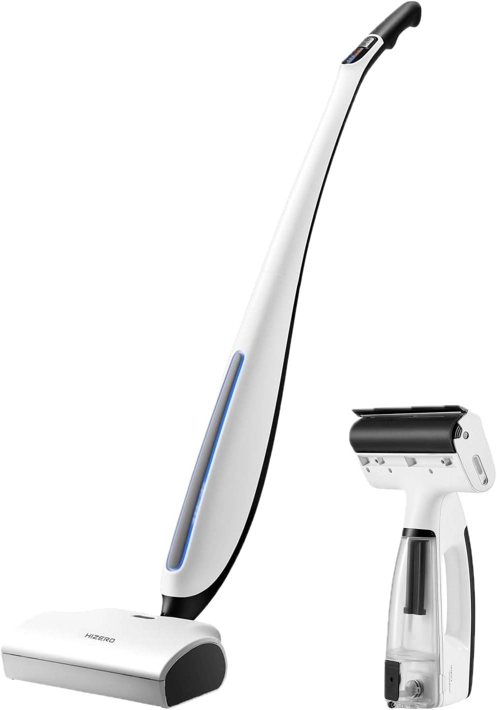 Hizero Cordless Hard Floor & Surface Cleaner Bundle – F500 Wet Dry Mop for Hardwood, Tile & Laminate + H100 Handheld Multi-Surface Cleaner for Tables, Counters, Glass & Mirrors