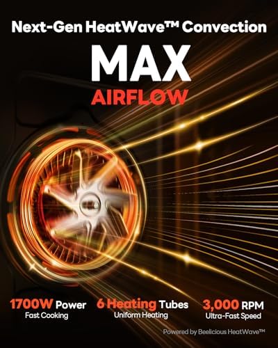 28QT Air Fryer Toaster Oven Combo, Large 12-in-1 Convection Countertop Oven with 3-Layer Cooking, Rotisserie for Chicken, 6 Heating Tubes, Fast Preheat, Fit 11