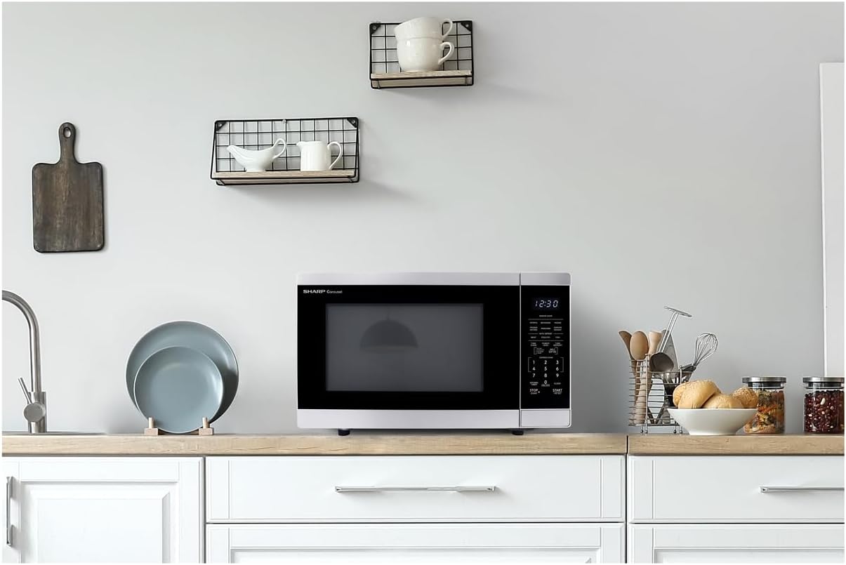 SHARP Countertop Microwave Oven with Removable 12.4