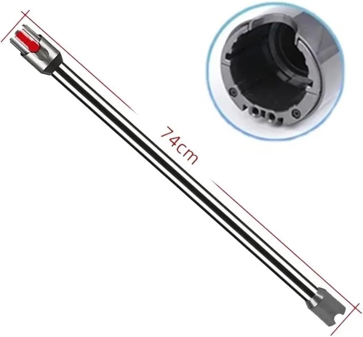 Extension Rod，Compatible for Dyson， V12 SV18 V10Slim SV20Cordless Stick Vacuum Cleaner Quick Release Handheld Wand Tube Pipe Bar Replacement