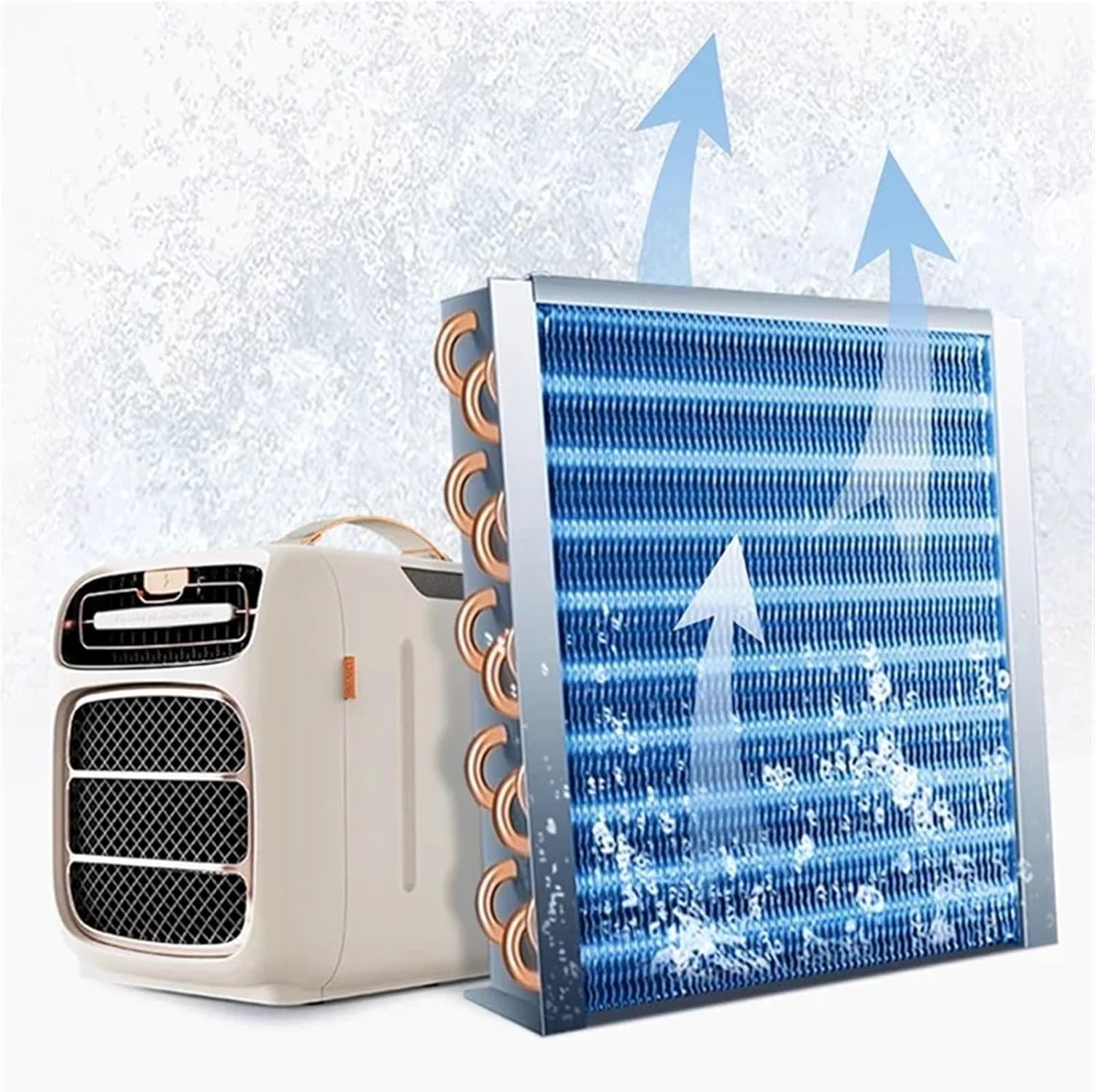 Portable Air Conditioner, Portable e Audio Air Conditioner Compressor Refrigeration All-in-one Outdoor Camping Car Air Conditioner Free Installation,Desktop Fan for Home Outdoors