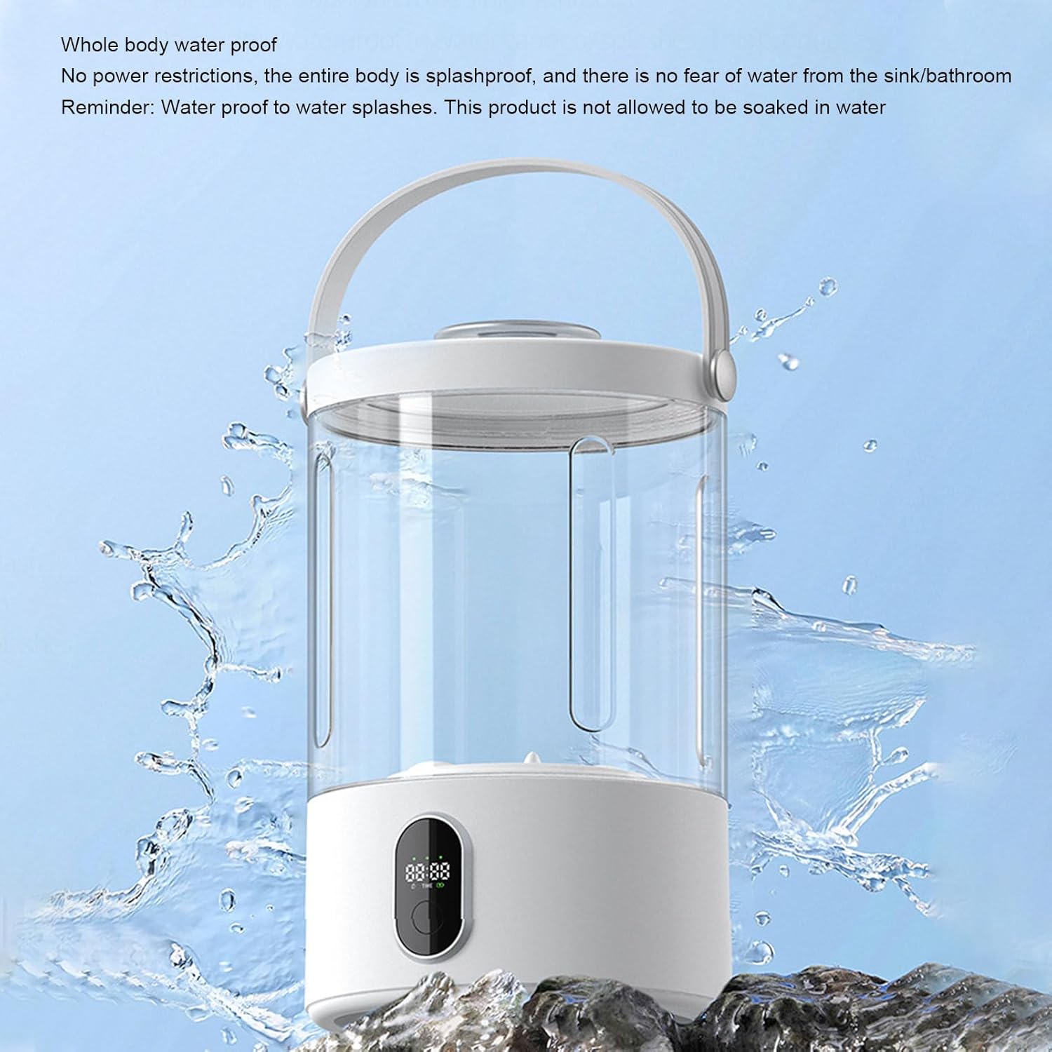 Portable Washing Machine, 1.3L Mini Underwear Washer Fully Automatic Portable Laundry Machine for Apartment, Travel, Camping, Home, Rechargeable