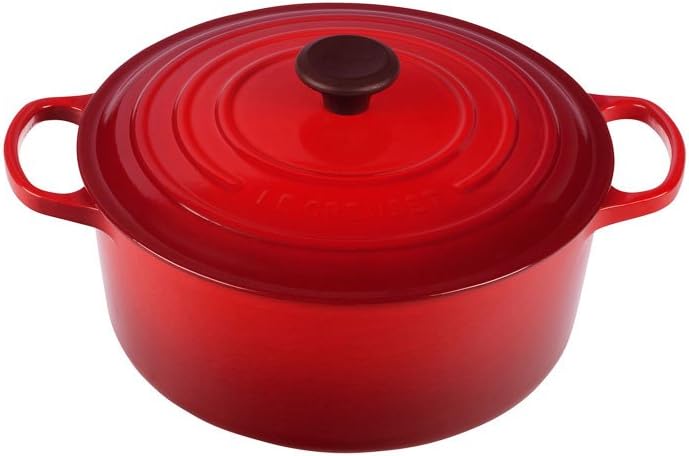 Le Creuset Enameled Cast Iron Signature Round Dutch Oven, 9 qt., Cerise