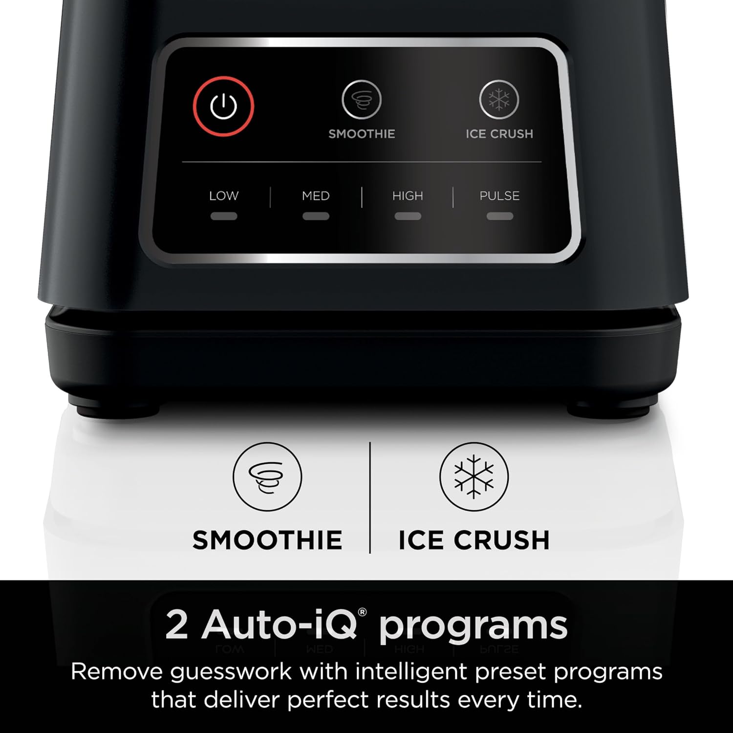 High-Power 72 oz Blender with 2 Auto-IQ Programs – 1200W Smoothie & Frozen Drink Maker, Black