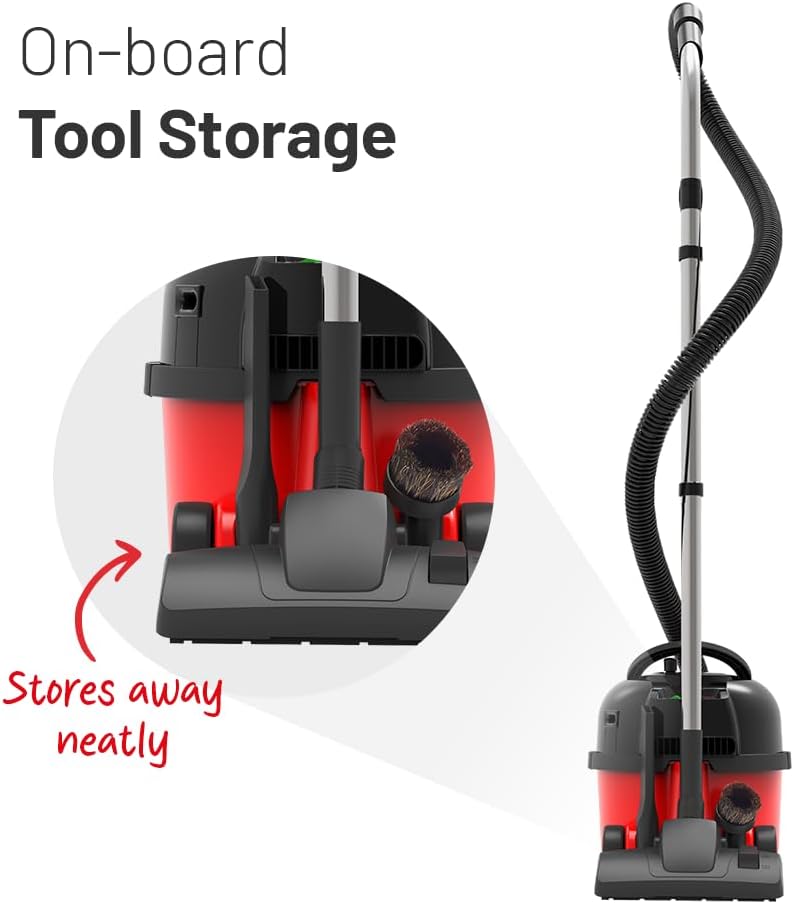 Henry HVR 160-11 Bagged Cylinder Vacuum, 620 W, 6 Litres, Red and Black