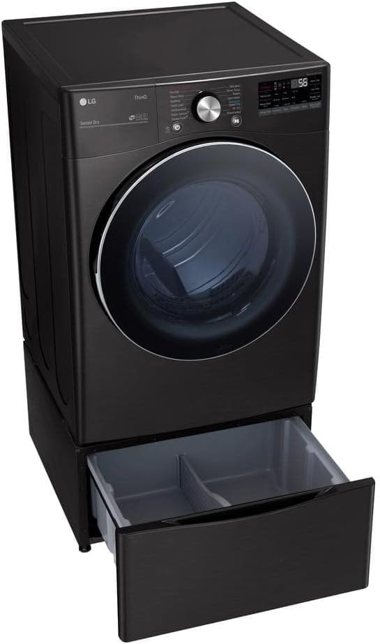 LG DLGX4201B / DLGX4201B / DLGX4201B 7.4 Cu. Ft. Black Steel Smart Front Load Gas Dryer with TurboSteam