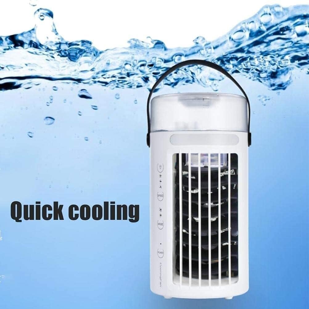 Mini Air Conditioners Fan,Air Cooler Fan Home Bedside Cooler Multifunctional Portable USB Desktop Cooling Fan