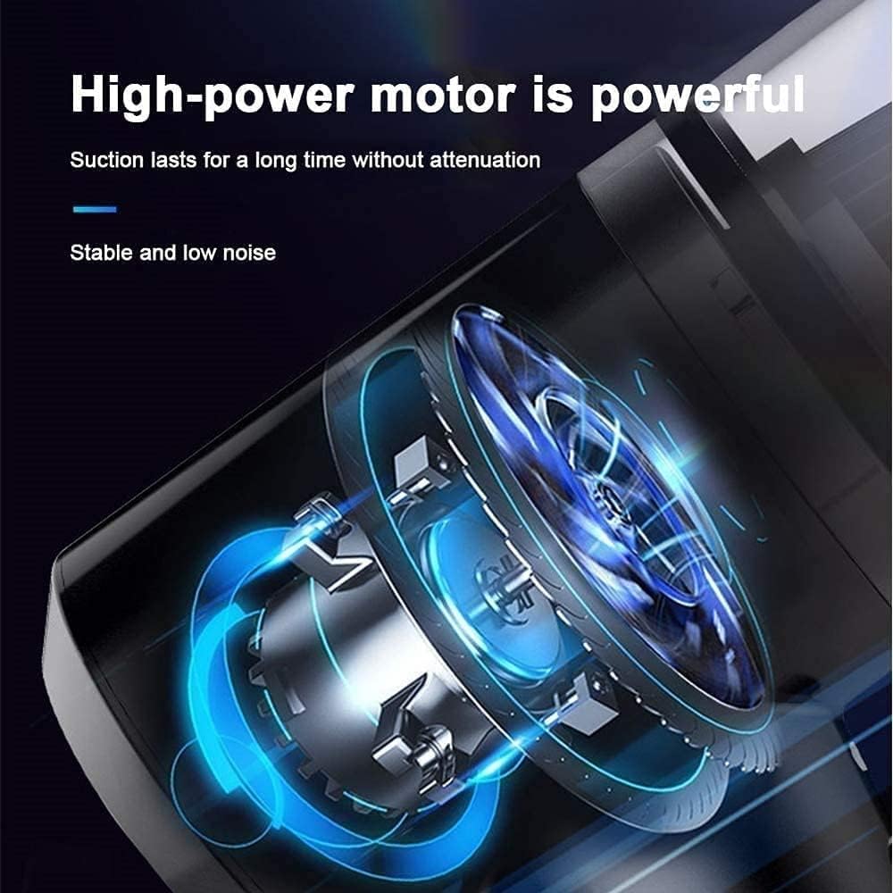 Mini Handheld Vacuum-Cordless Portable-Lightweight Powerful-Rechargeable - 6KPA 100W Strong Suction,Deep Cleaning for Office Home and Car (Sliver)