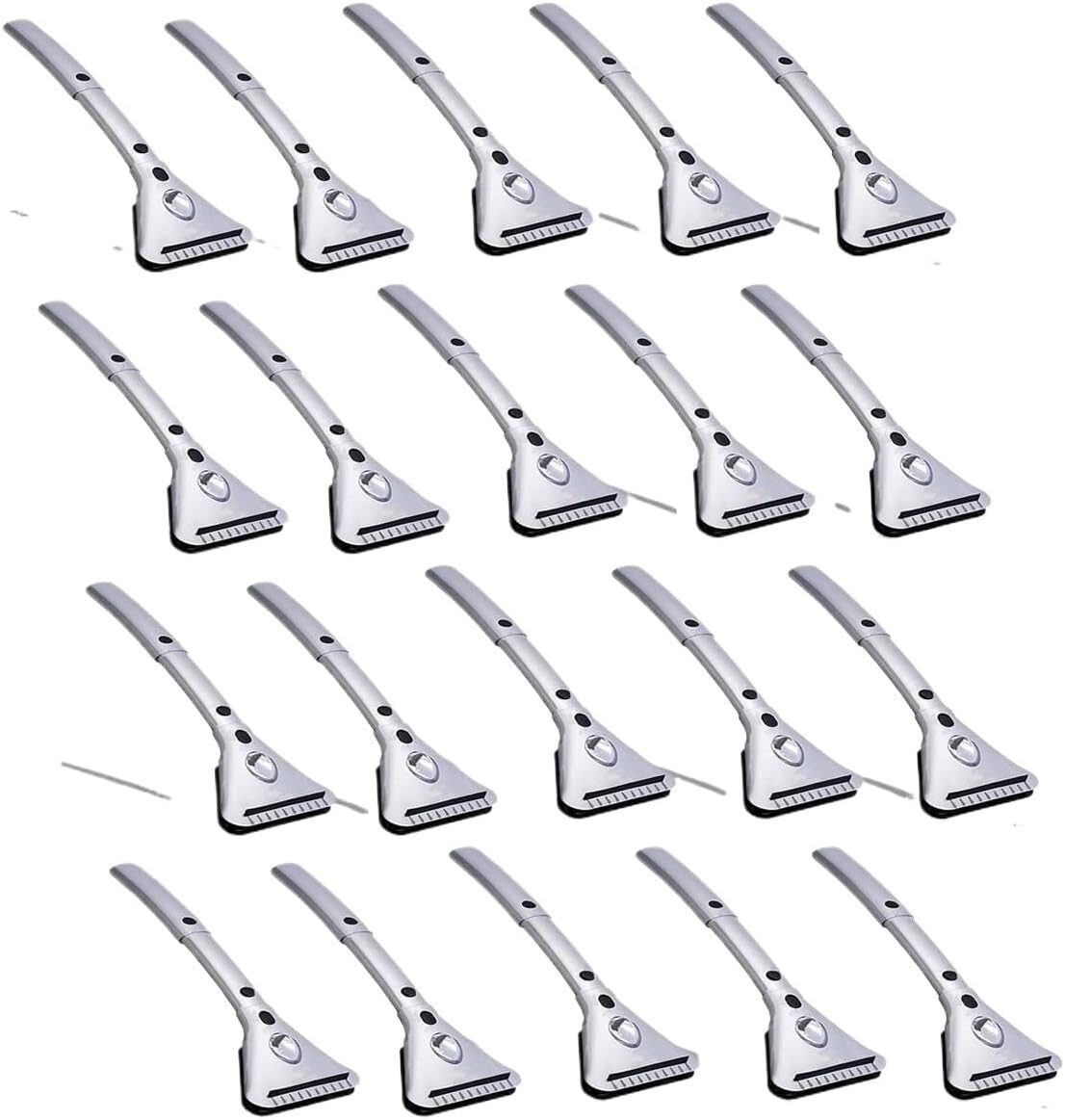 Retractable Heated Snow Scraper with LED Light, 12V Electric Heated Scraper, for Car Windshields and Windows(20- Pack)