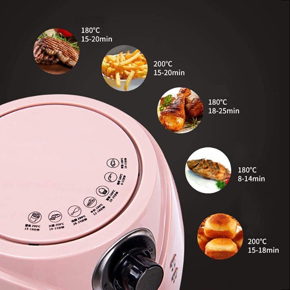 N/A 2.5L Air Fryer Household Oil-free Timer & Temperature Control Oil-Free Non Stick Fry Basket Dishwasher Safe Parts(D)