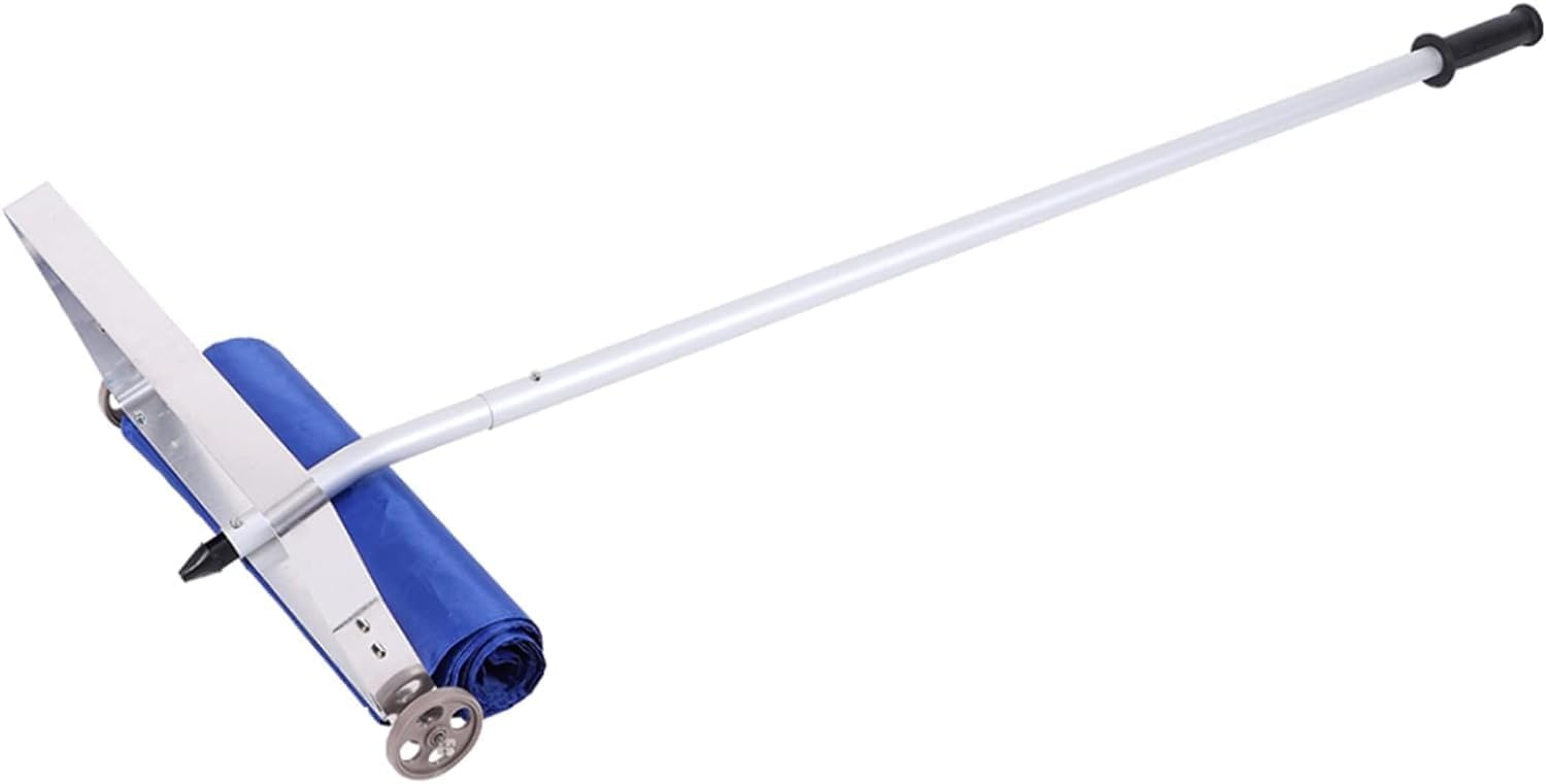 Lightweight Roof Rake That Won't Scratch Your Roof, Adjustable Length; Suitable for Clearing Snow, Wet Leaves, and Dripping Debris.