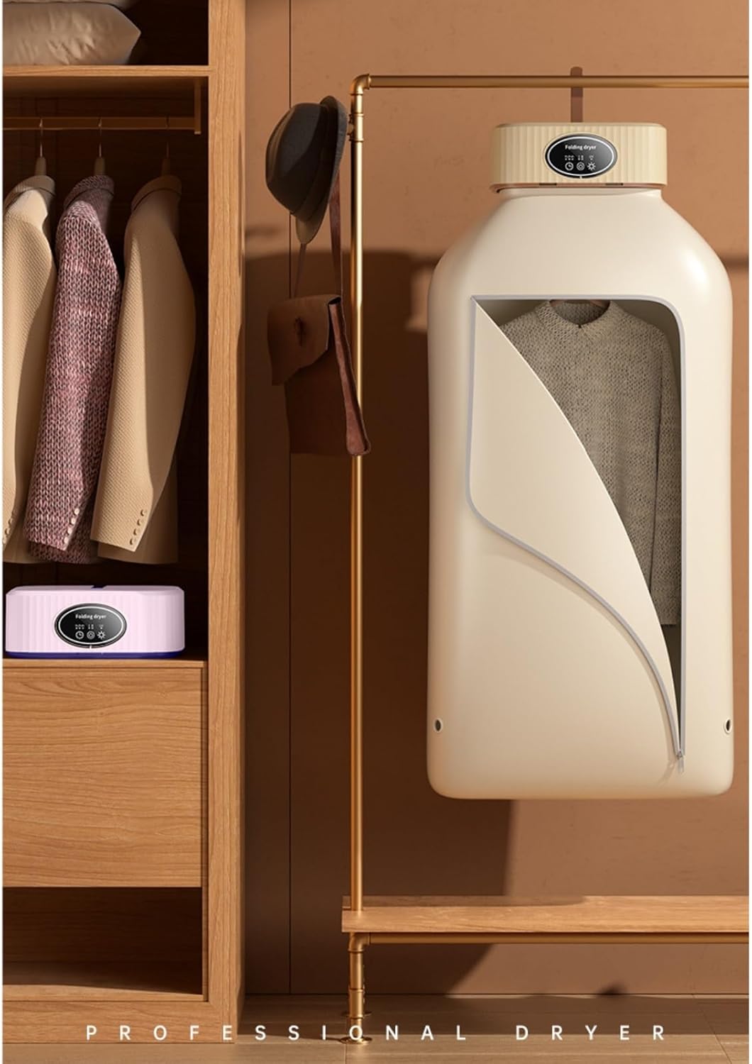 Portable Clothes Dryer for Apartment RV Travel Small Quiet Fast Drying Machine with Timer & Hassle-Free Setup clothes dryers