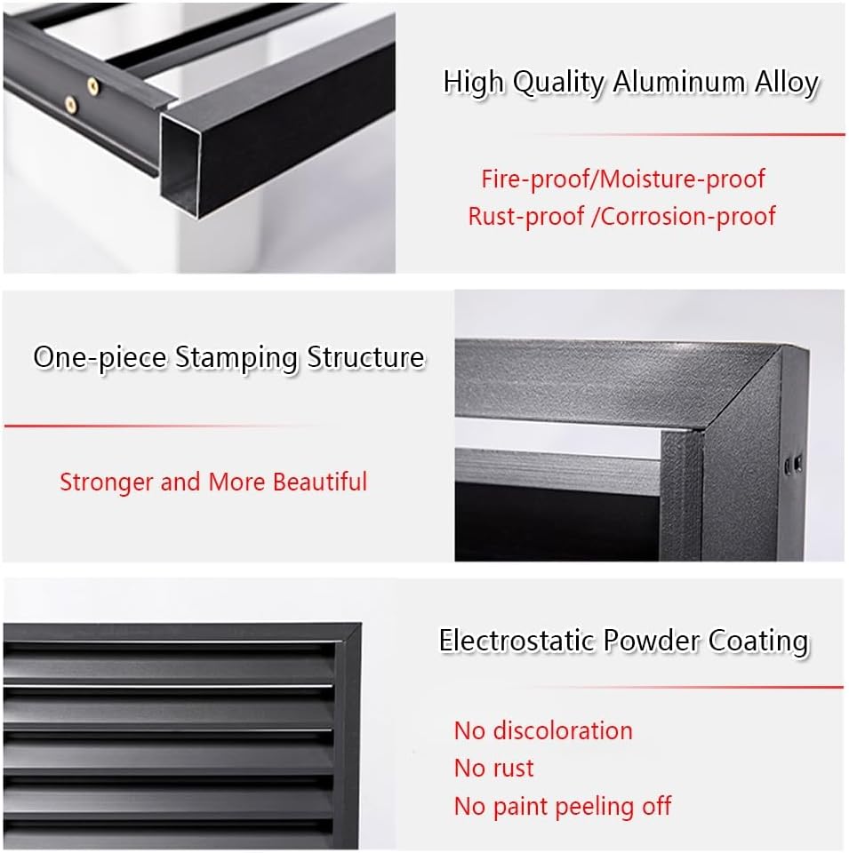 Air Conditioner Cover For Outside Unit Aluminum Air Conditioner Fence Screen Rack Air Conditioner Flower Stand For Garden Patio Waterproof Brown White Grey (Color : White, Size : 1