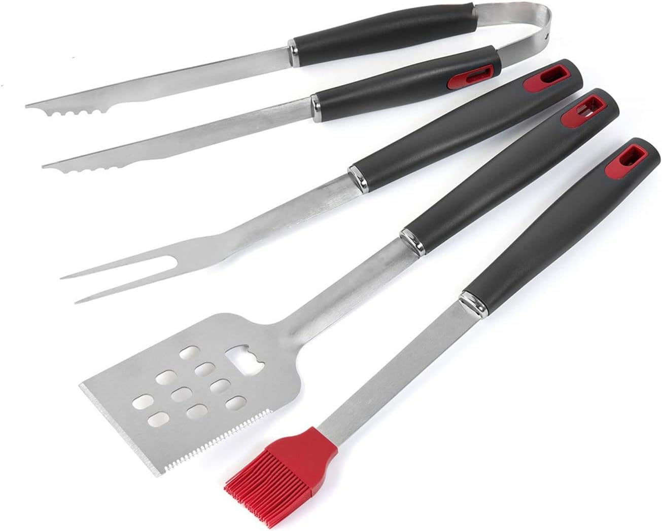 Grill Set, Heavy Duty BBQ Accessories, BBQ Tool Set Grill Accessories, Stainless Steel Grill Tools, Portable Grill Accessories for Gourmets, Barbecue Fans, Cooks