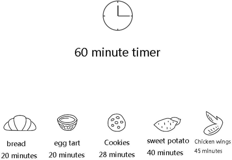 oven mini oven air fryer oven Mini Oven 30L with Controlled Temperature of 60-250 ℃ and 60-Minute Timer 3 Cooking Methods Multifunctional Household Three-Layer Oven with Steel Cover Glass Door with