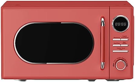 Magic Chef MC77CMR 0.7-Cu. Ft. 700-Watt Retro Countertop Microwave (Red)