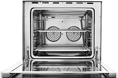 KWS CO-3 1600W Half Size Commercial Countertop Convection Oven, 2 Cu. Ft. - 120V, 4-Tier Toaster w/Front Glass Door, Electric Baking Oven