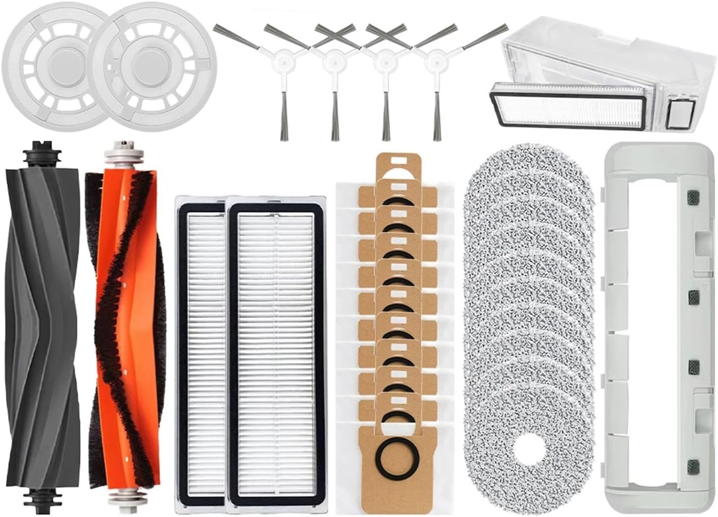 Vacuum Main Side Brush Filter Mop Parts，Compatible for Dreame L10s Ultra / S10 Pro Accessories，Compatible for Mijia Omni 1S B101CN Robot X10+ Robot(A)