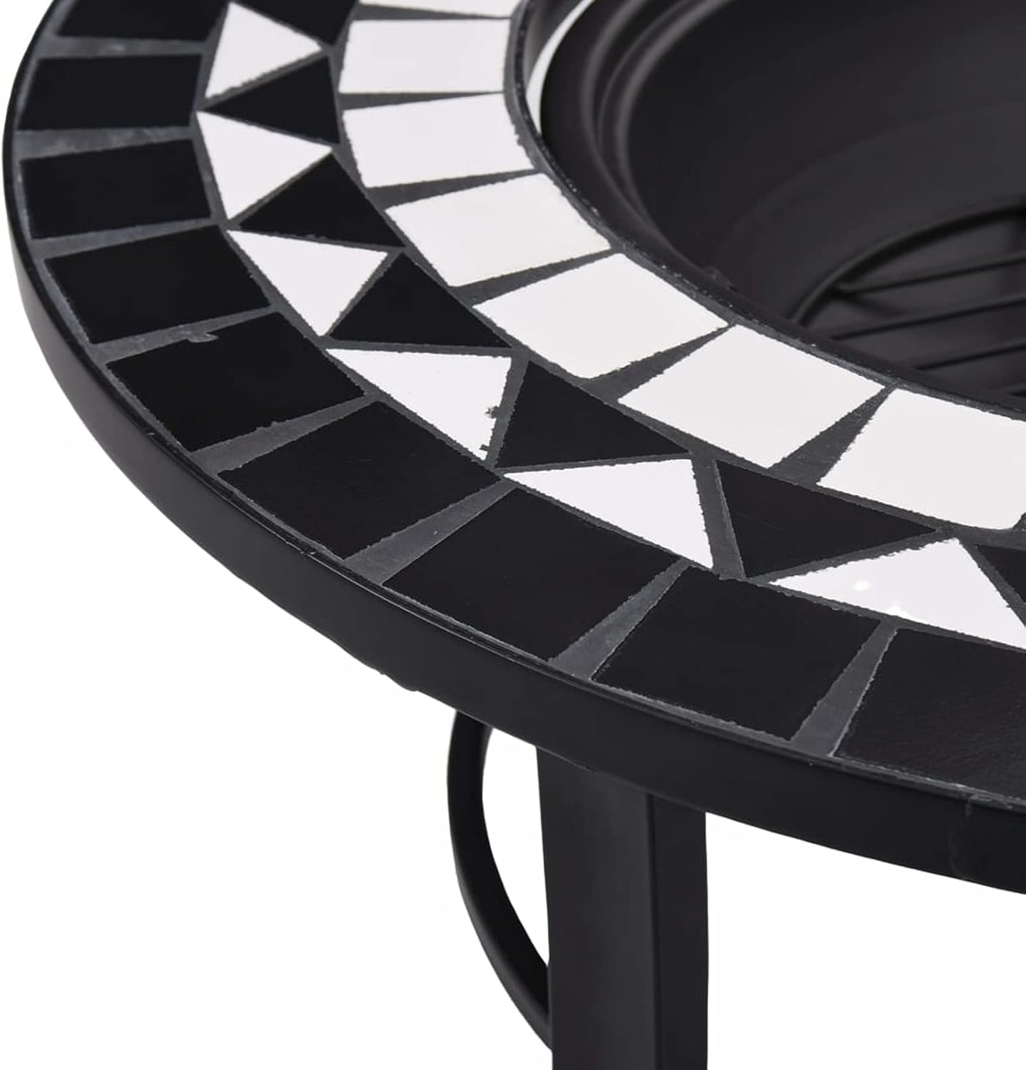 Fire Pits & Outdoor Fireplaces Fire Pit Black and White 26.8