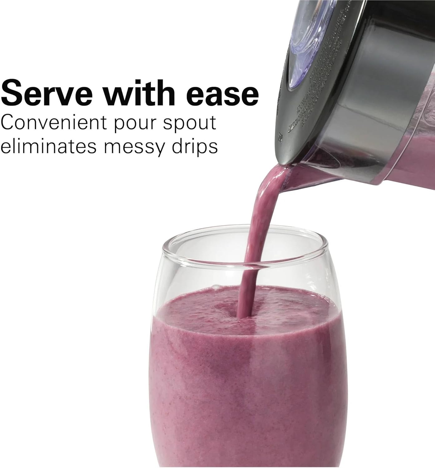 Beach Smoothie Blender with 650W Peak Power, Wave Action System, 12 Functions, 48 oz BPA-Free Jar, and Ice Sabre Blades Black (Black)