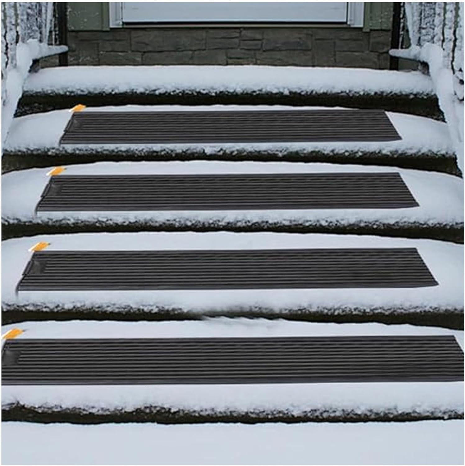 Heated Snow Melting Mats, Outdoor Snow Mats with Cold Resistance Easy Installation, Heated Mats Outdoor for Driveways Porches(33 * 300,20 Slice)