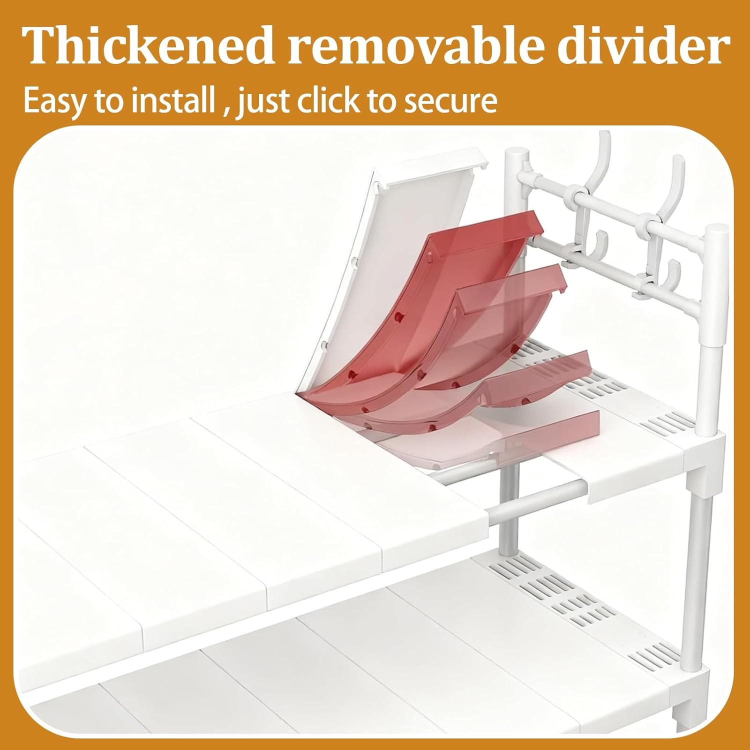 Over Washer and Dryer Shelf – Dual-Appliance Laundry Room Organizer for Supplies & Linens(White)