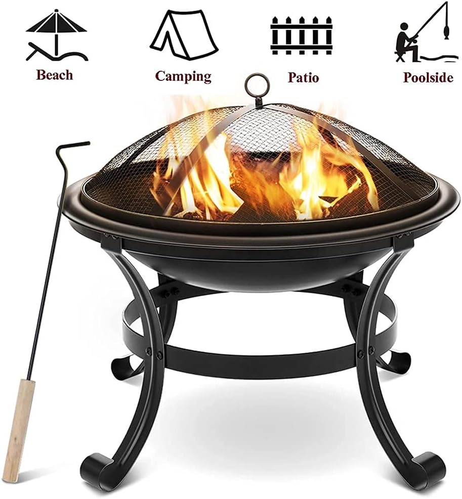 Garden Fire Brazier Steel Fire Pit Wood Burning Fire Pit