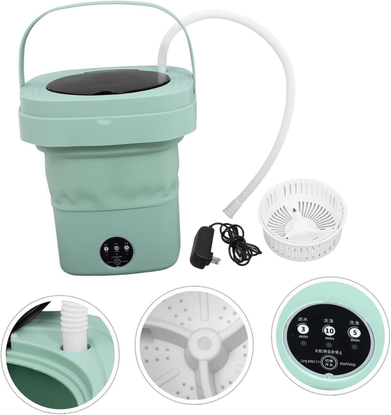 Portable Mini Washing Machine Washer Dryer for Home and Travel Compact Design Multiple Washing Modes and Easy Storage