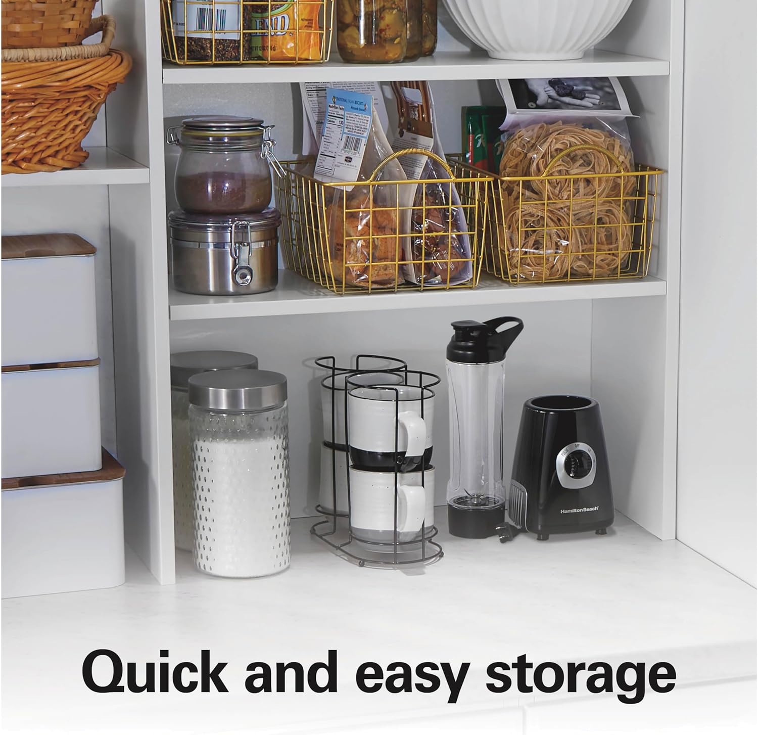 Hamilton Beach Go Sport Portable Blender For Smoothies With 20 Oz. Blend-In Personal Travel Jar, 600 Watt Motor And Stainless Steel Blades For Powerful Blending Performance, Black (51143G)