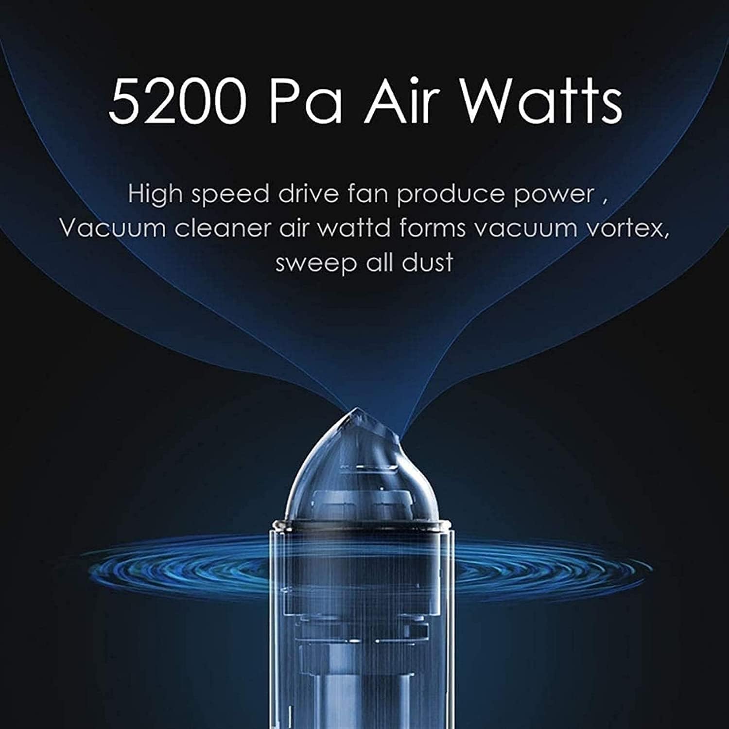 Handheld Vacuum Cleaner Cordless, 5200PA Strong Suction for Pet Hair, Home and Car，Strong Suction, Long Running time, Portable, Easy to use