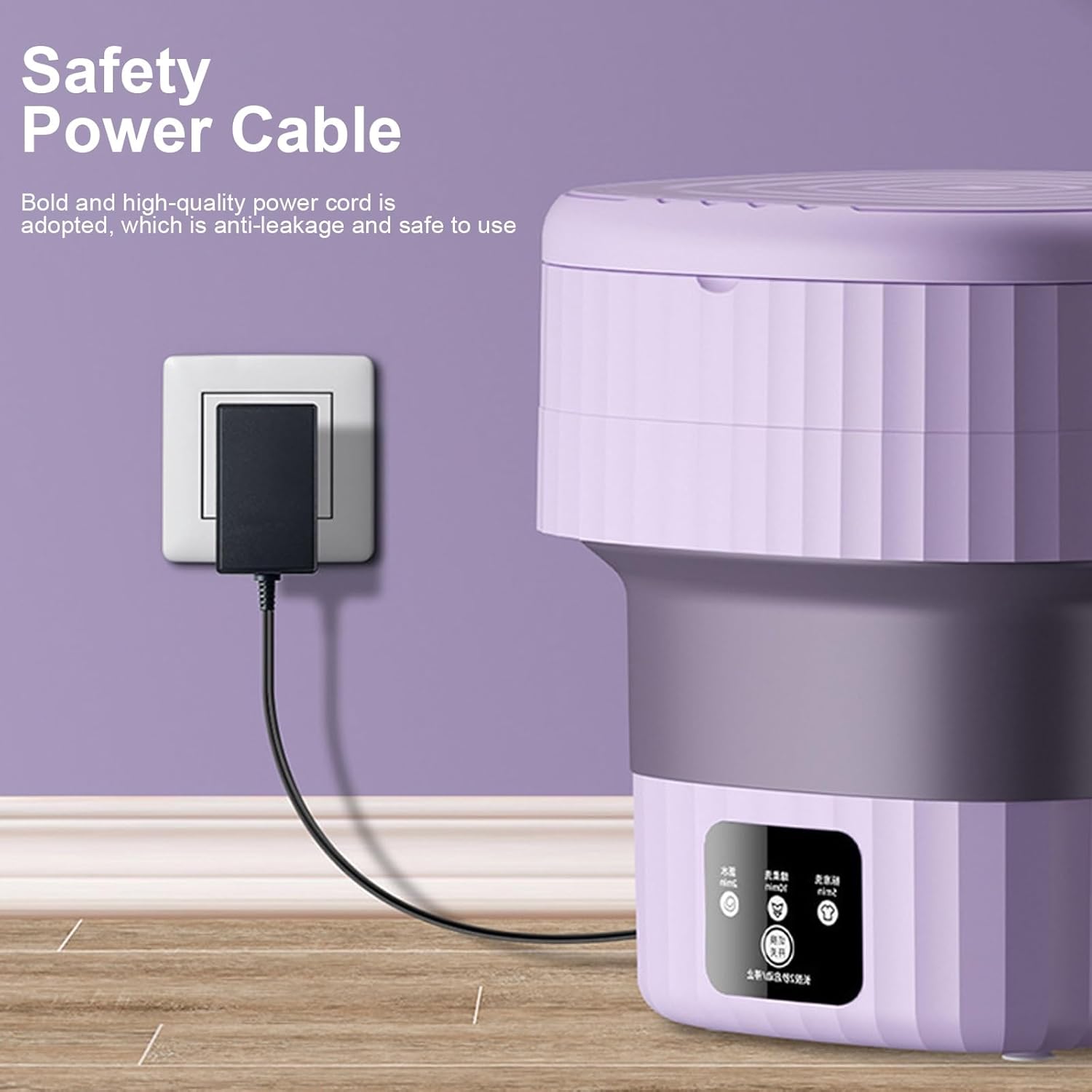 WHYATT Portable Washing Machine，9L Capacity ，3 Modes Cleaning for Baby Clothes, or Small Items, for Camping, Travel