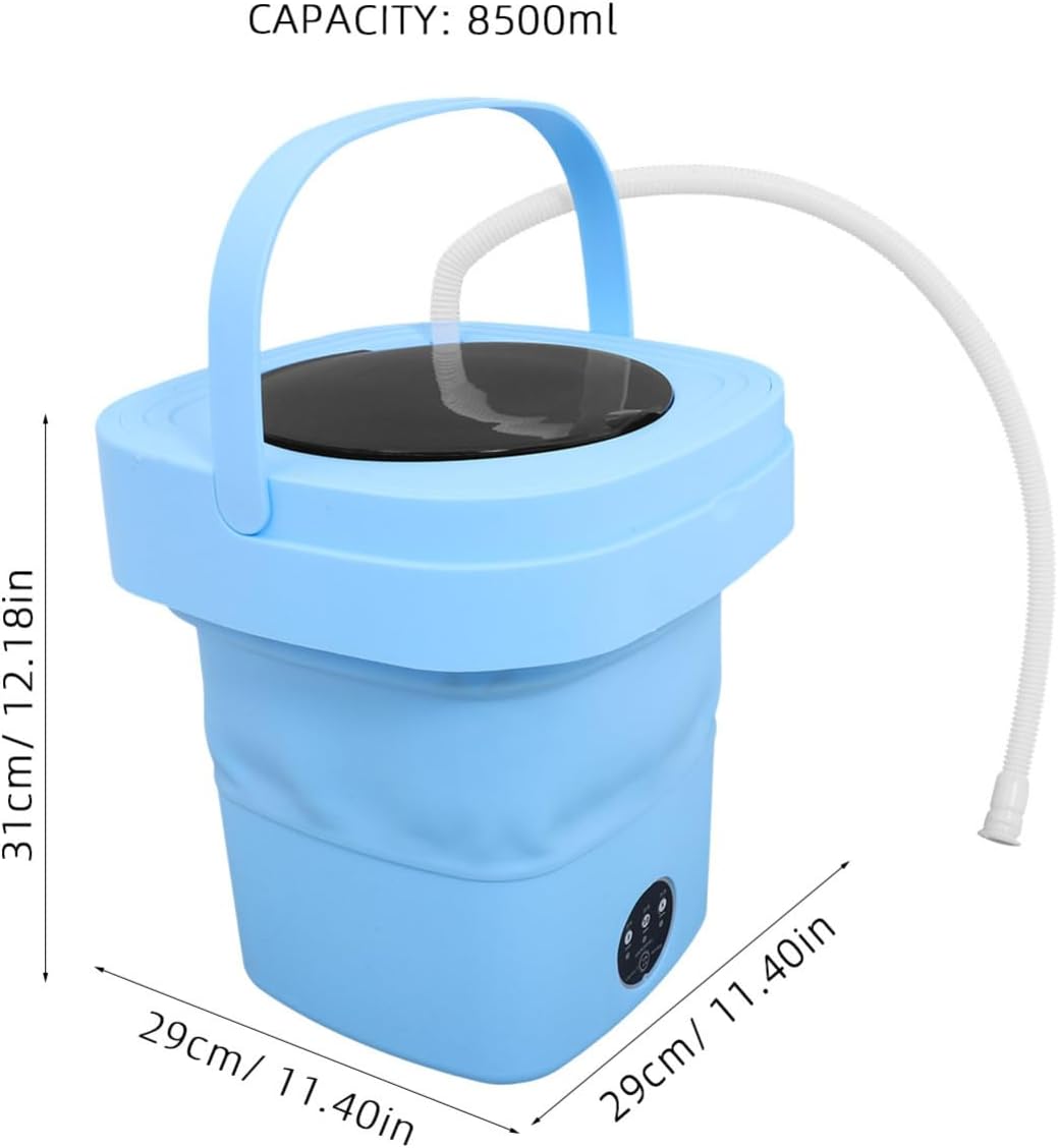 Portable Mini Washing Machine Compact Folding Design Capacity Wash -dry for Travel Dorm and Home Use for