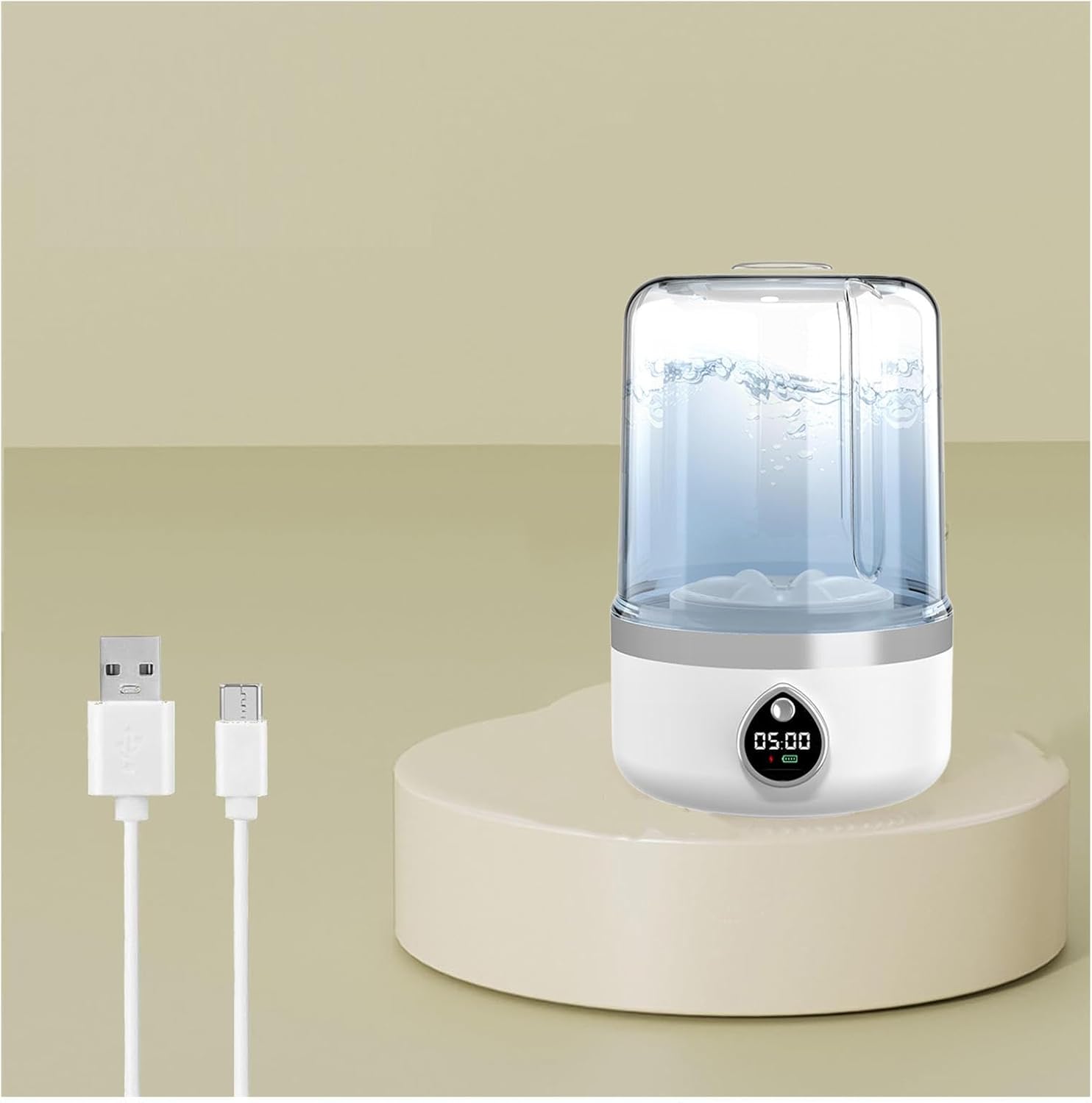 Mini Washing Machine Underwear 360° blue light disinfection 1.5L Portable Mini Washer USB Charging with 2 Modes for Bra, Underwear, Socks